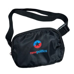 AeroLOFT new politics black Fanny pack waist bag unisex small adjustable